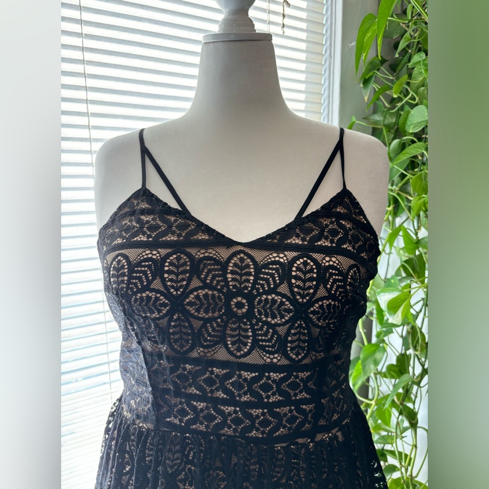 Holiday Party! Black lace dress
